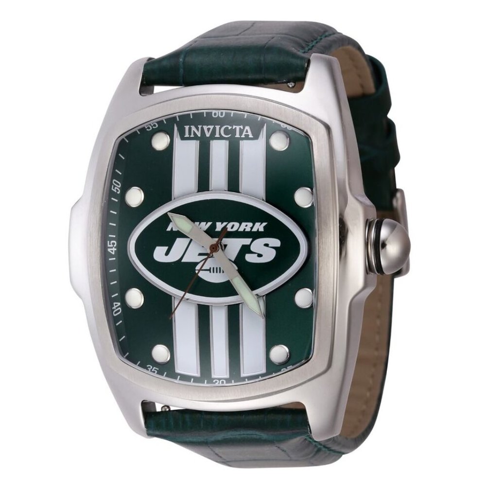 Invicta NFL New York Jets  Men's 47mm Watch Green w/ 2 bonus team color